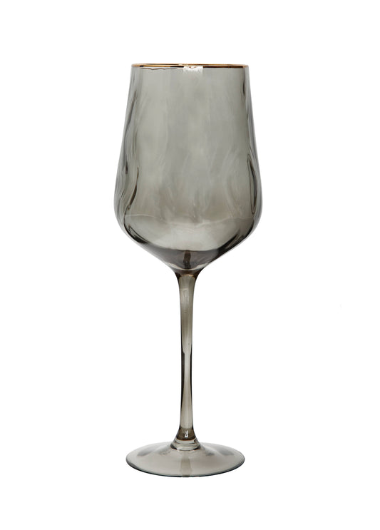 Set of 6 Smoked Wine Glasses